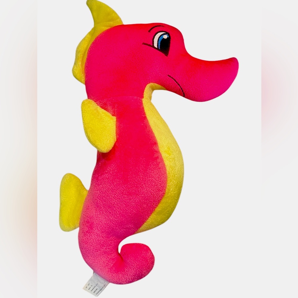 Kellytoy beautiful Pink and Yellow Seahorse